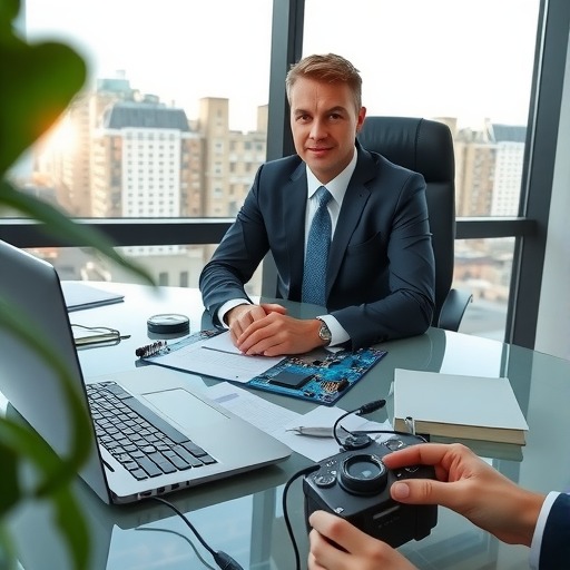 中电元协电感器件分会理事长、顺络电子总裁施红阳接受中国证券报专访(图1)