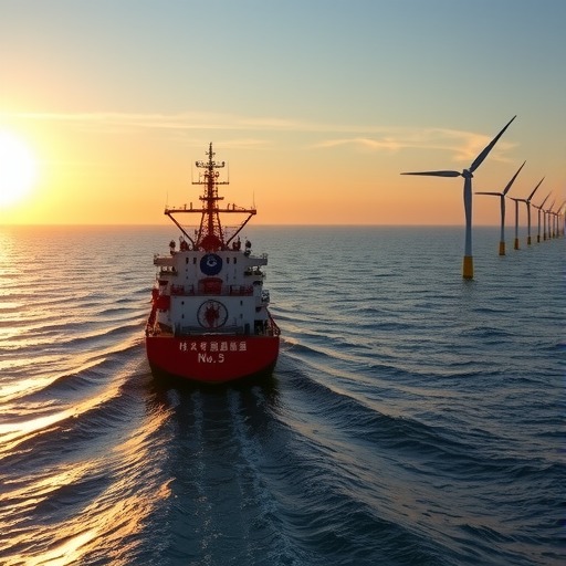 “中天5号”敷缆船正式开赴海上风电建设前线