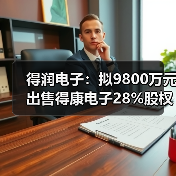 得润电子:拟9800万元出售得康电子28%股权(图2) 得润电子:拟9800万元出售得康电子28%股权(图2)