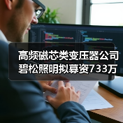 高频磁芯类变压器公司碧松照明拟募资733万（图3）