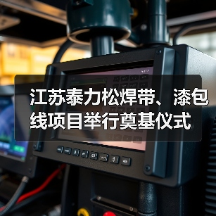江苏泰力松焊带、漆包线项目举行奠基仪式（图2）