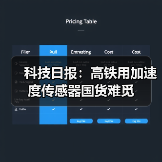 科技日报：高铁用加速度传感器国货难觅（图1）