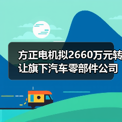 方正电机拟2660万元转让旗下汽车零部件公司100%股权（图2）