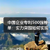 中国企业专利500强榜单:实力突围如何实现?(图3) 中国企业专利500强榜单:实力突围如何实现?(图3)