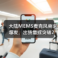 大陆MEMS麦克风需求爆发，出货量或突破2亿颗（图1）