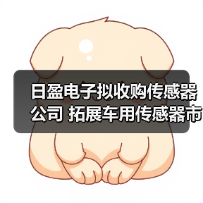 日盈电子拟收购传感器公司 拓展车用传感器市场(图3) 日盈电子拟收购传感器公司 拓展车用传感器市场(图3)