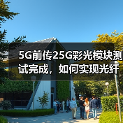 5G前传25G彩光模块测试完成,如何实现光纤利用率提升100%(图2) 5G前传25G彩光模块测试完成,如何实现光纤利用率提升100%(图2)