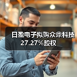 日盈电子拟购众鼎科技27.27%股权(图1) 日盈电子拟购众鼎科技27.27%股权(图1)