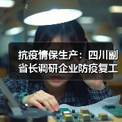 抗疫情保生产：四川副省长调研企业防疫复工情况（图1）