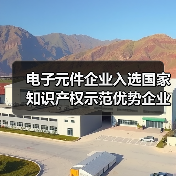 电子元件企业入选国家知识产权示范优势企业名单(图1) 电子元件企业入选国家知识产权示范优势企业名单(图1)