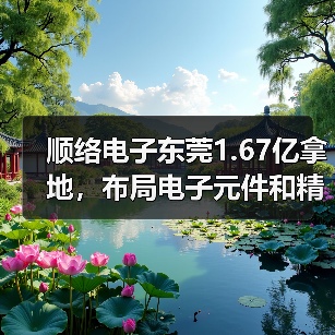 顺络电子东莞1.67亿拿地，布局电子元件和精密陶瓷项目（图3）