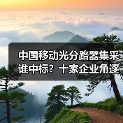 中国移动光分路器集采谁中标?十家企业角逐1742万份额(图2) 中国移动光分路器集采谁中标?十家企业角逐1742万份额(图2)