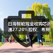 日海智能现金收购芯讯通27.20%股权,布局无线通信未来? 日海智能现金收购芯讯通27.20%股权,布局无线通信未来?
