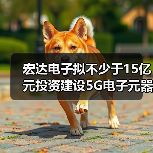 宏达电子拟不少于15亿元投资建设5G电子元器件生产基地项目 宏达电子拟不少于15亿元投资建设5G电子元器件生产基地项目