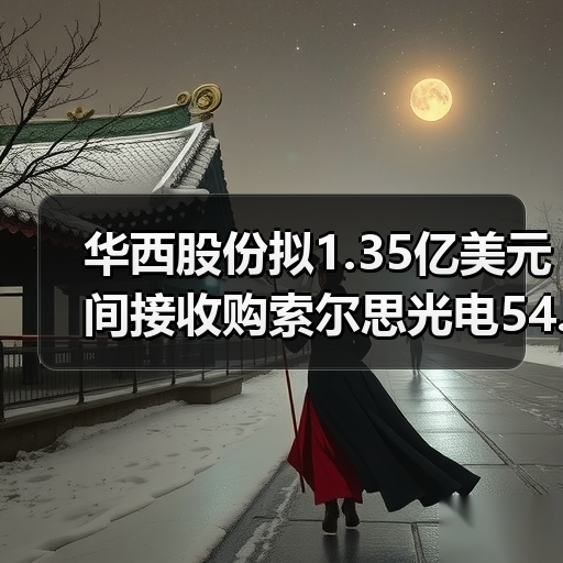 华西股份拟1.35亿美元间接收购索尔思光电54.68%股权(图2) 华西股份拟1.35亿美元间接收购索尔思光电54.68%股权(图2)