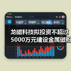 龙磁科技拟投资不超过5000万元建设金属磁粉芯项目
