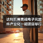 达利凯普高端电子元器件产业化一期项目举行奠基仪式（图3）