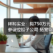 祥和实业:拟750万元参设控股子公司 拓宽铝电解电容器配件业务(图1) 祥和实业:拟750万元参设控股子公司 拓宽铝电解电容器配件业务(图1)