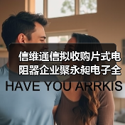 信维通信拟收购片式电阻器企业聚永昶电子全部或部分股权(图4) 信维通信拟收购片式电阻器企业聚永昶电子全部或部分股权(图4)